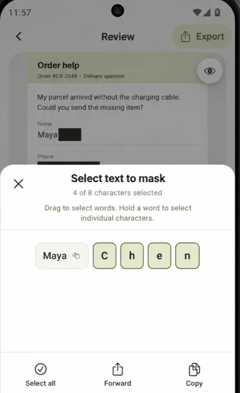 Cloakshot character selection keeps Maya visible while selecting Chen to hide.